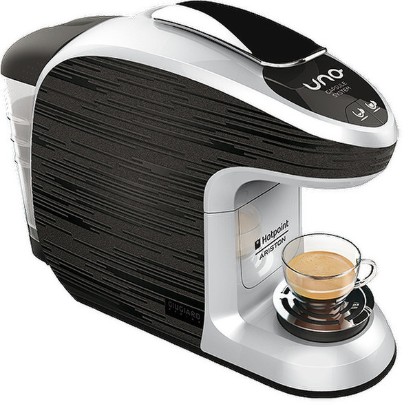Hotpoint CM HB QBG0 Отдельностоящий Автоматическая Капсульная кофеварка 0.85л Черный, Серый