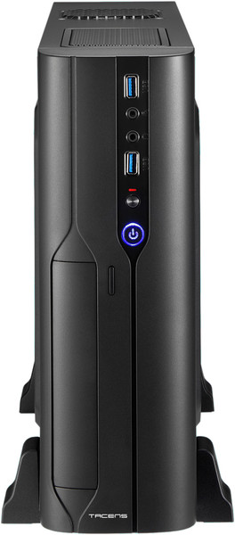 Tacens Orum III - Mini torre - micro ATX - sem alimentação - preto opaco, preto brilhante - USB/Audio computer case