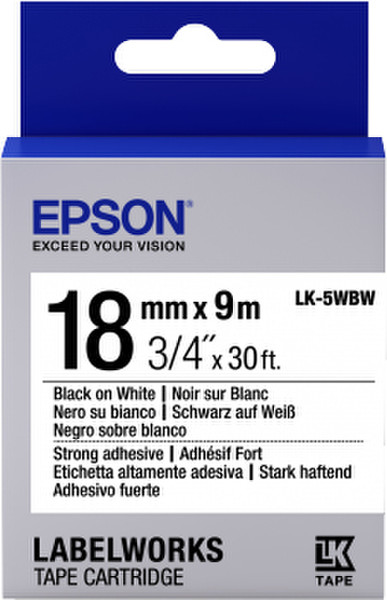 Epson LK-5WBW label-making tape