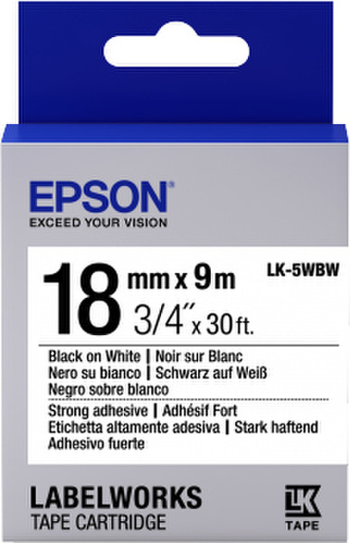 Epson LK-5WBW этикеточная лента