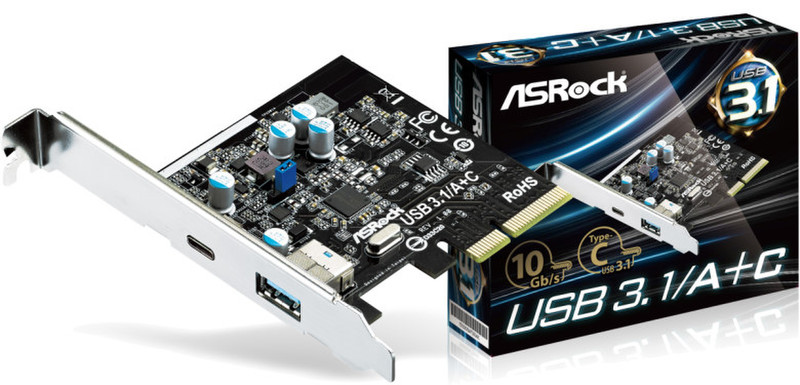 Asrock USB 3.1 A/C интерфейсная карта/адаптер