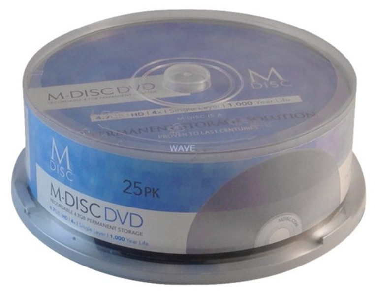 M-DISC 4.7GB DVD 4.7GB DVD-R 25Stück(e)