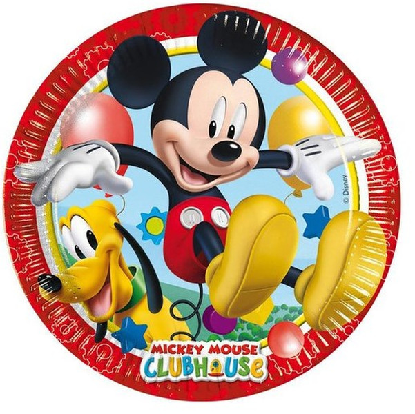 Disney Mickey Mouse Clubhouse 81508 Oval Paper Multicolour 8pc(s) dining plate