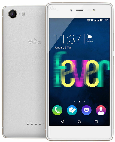 Wiko Fever 4G Две SIM-карты 4G 16ГБ Золотой, Белый смартфон
