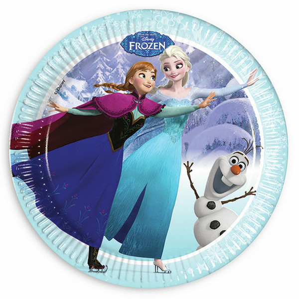 Disney Frozen 85426 Round Paper Multicolour 8pc(s) dining plate