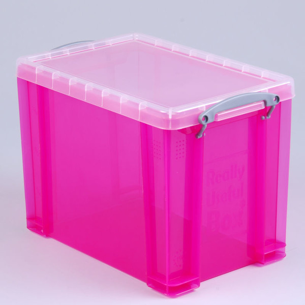 Really Useful Boxes 5060321921014 Aufbewahrungsbox Rechteckig Kunststoff Pink,Transparent Aufbewahrungsbehälter & Korb