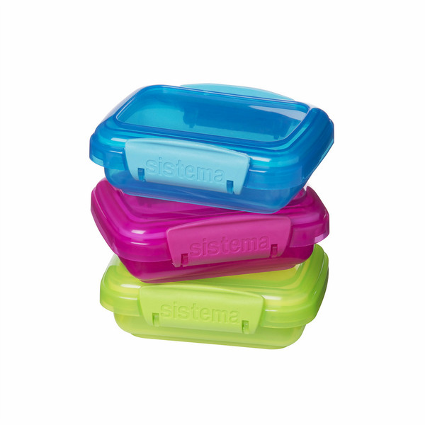 Sistema 1524 Lunch container 0.2L Blue,Green,Pink 3pc(s) lunch box