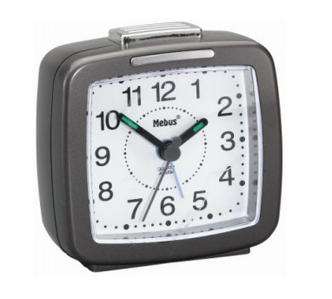 Mebus 26483 Quartz table clock Квадратный Антрацитовый настольные часы