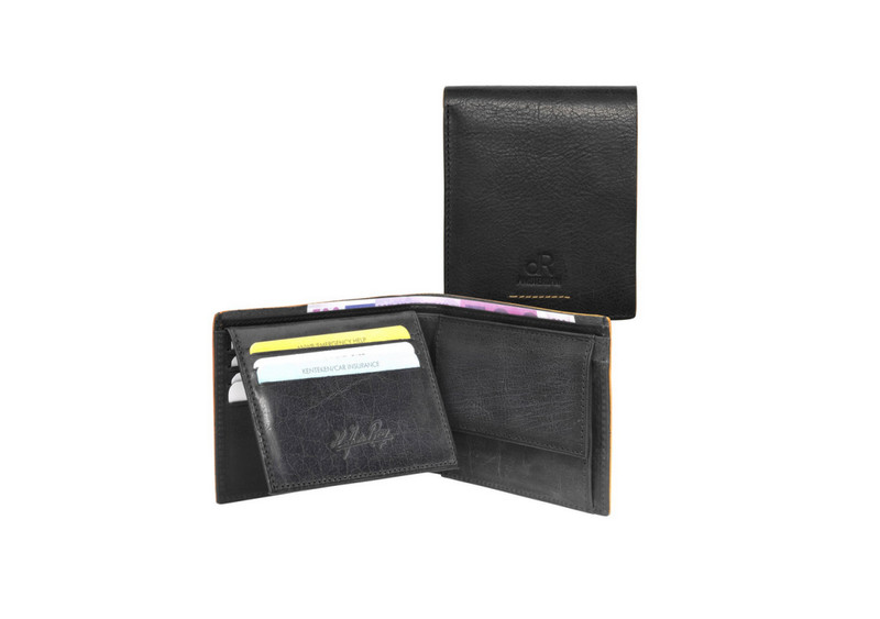 H.J. de Rooy Icon Male Leather Black wallet