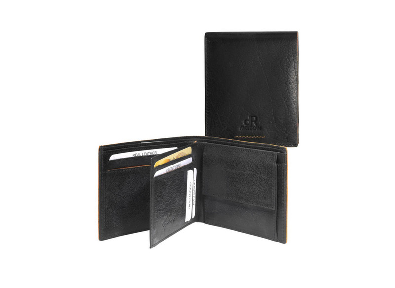 H.J. de Rooy Icon Male Leather Black wallet