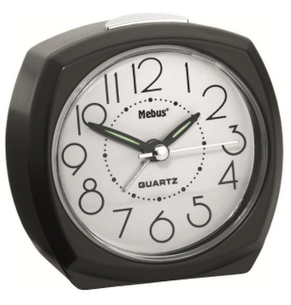 Mebus 25971 Quartz table clock Oval Black table clock