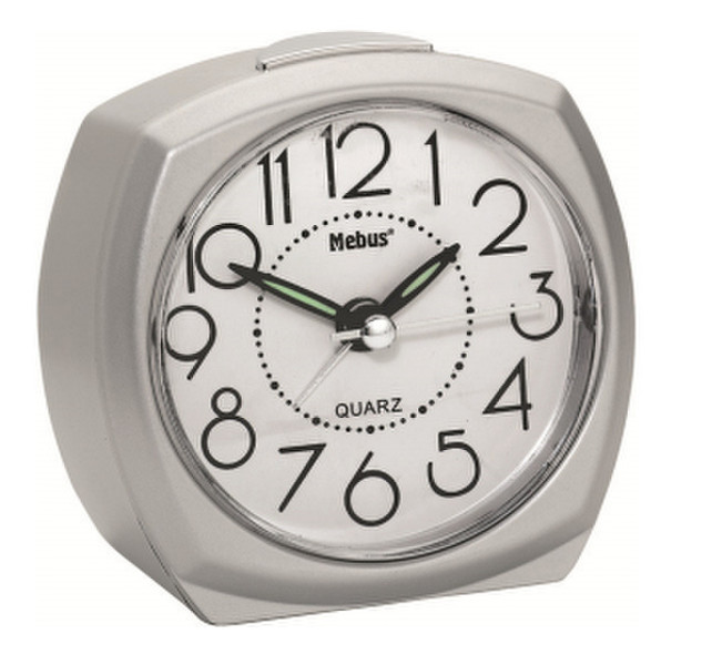 Mebus 25970 Quartz table clock Oвальный Cеребряный настольные часы