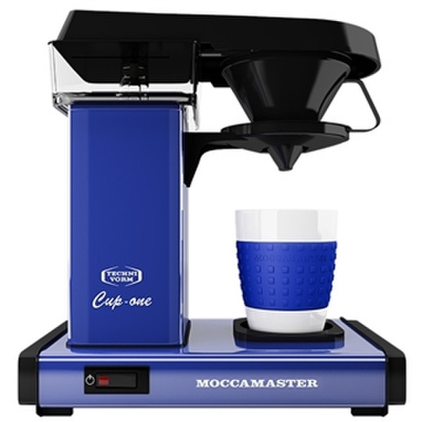Moccamaster CUP ONE Отдельностоящий Semi-auto Капельная кофеварка 1чашек Синий