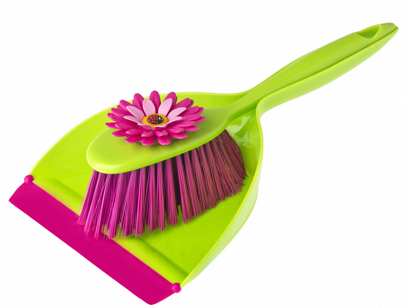 Vigar 8411782441349 Зеленый, Розовый Dust pan & brush set совок/набор для уборки с совком