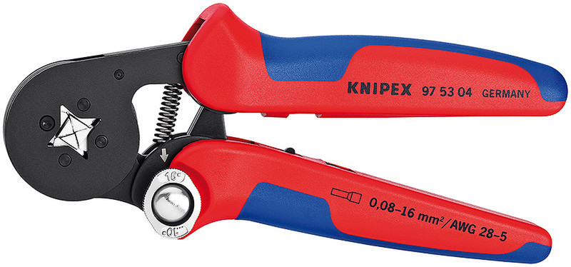 Knipex 97 53 04 SB Crimpwerkzeug Schwarz, Blau, Rot Kabel-Crimper