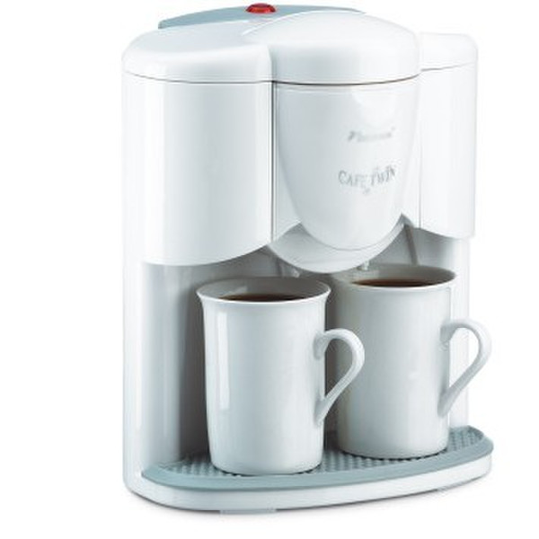 Bestron Duo Coffee Maker Café Twin, DCJ609A Espresso machine 2cups White