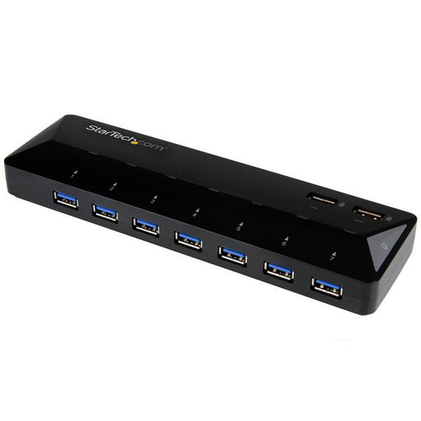 StarTech.com 7 Port USB 3.0 Hub plus dediziertem Ladeport - 2 x 2,4A Port