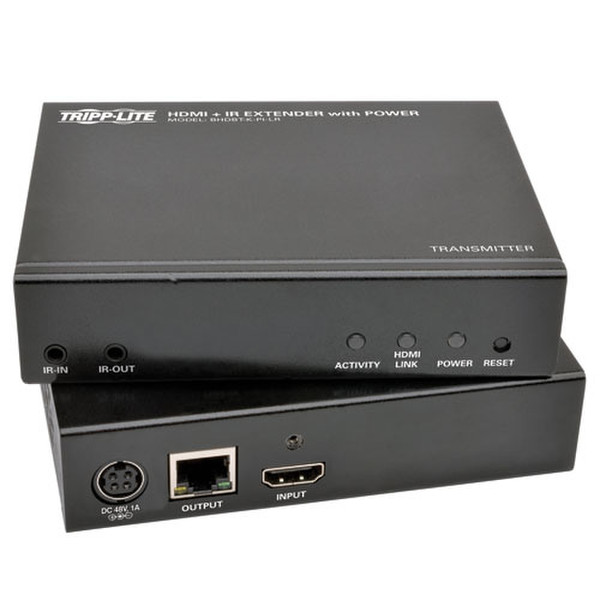 Tripp Lite BHDBT-K-PI-LR AV transmitter & receiver Schwarz Audio-/Video-Leistungsverstärker
