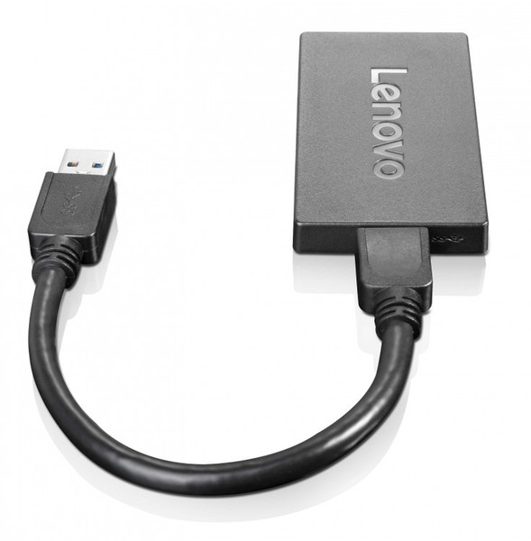 Lenovo 4X90J31021 USB DisplayPort Черный кабельный разъем/переходник
