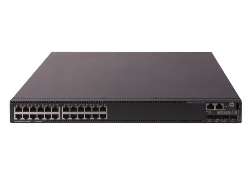 Hewlett Packard Enterprise 5130 24G PoE+ 4SFP+ 1-slot HI Managed network switch L3 Gigabit Ethernet (10/100/1000) Power over Ethernet (PoE) 1U Черный