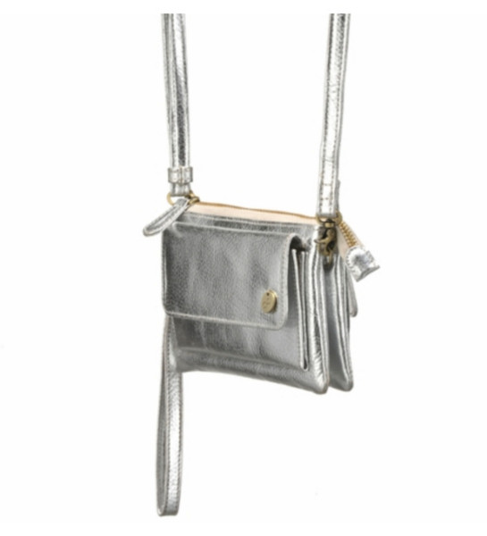 H.J. de Rooy 8712099025889 Leather Silver Messenger bag handbag