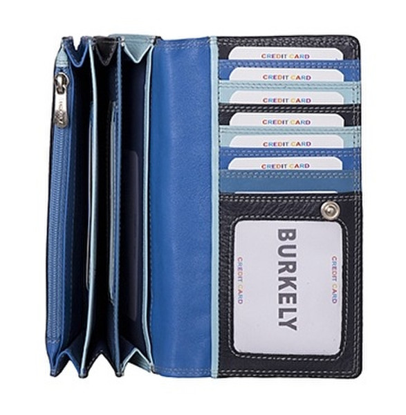 Burkely 102061.30 Weiblich Leder Blau Portemonnaie