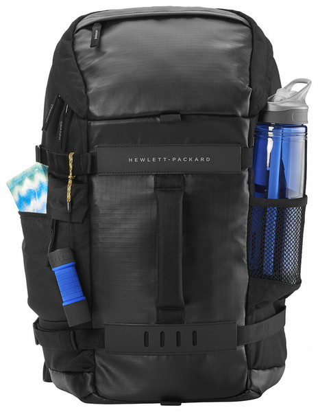 HP 15.6 in Black Odyssey Backpack Нейлон Черный