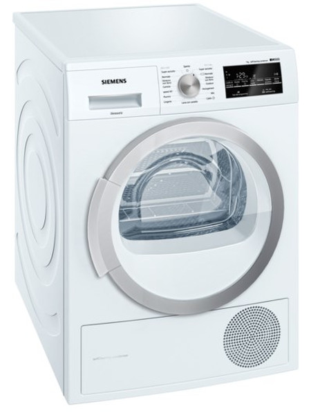 Siemens WT47W467IT Отдельностоящий Фронтальная загрузка 7кг A++ Белый сушилка для белья