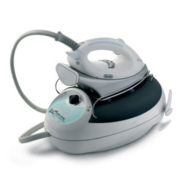 DeLonghi Compact 3D professional steam generator ironing system VVX800 Edelstahl-Bügelsohle Grau