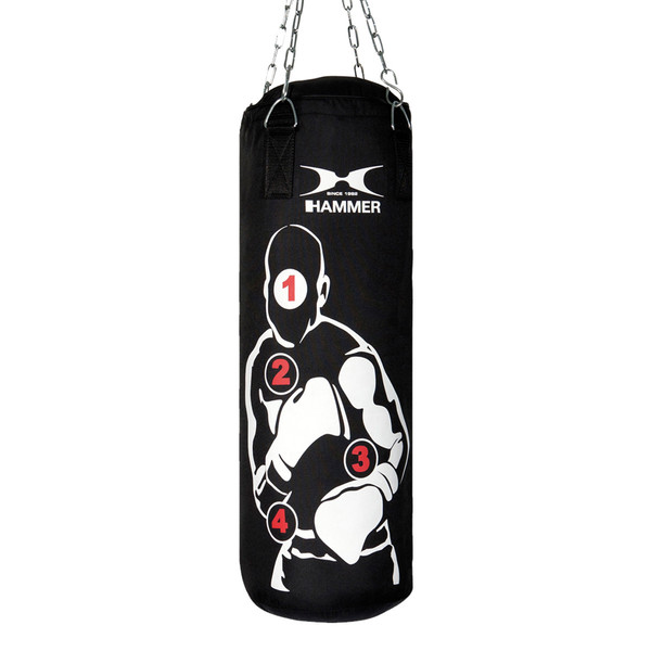 HAMMER Sparring Pro Для взрослых Heavy bag Нейлон Черный, Белый