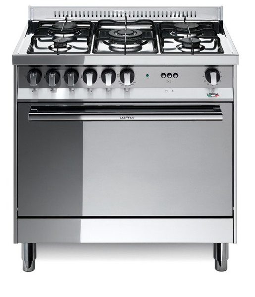 Lofra MG85G/C Freistehend Gas hob Edelstahl Küchenherd