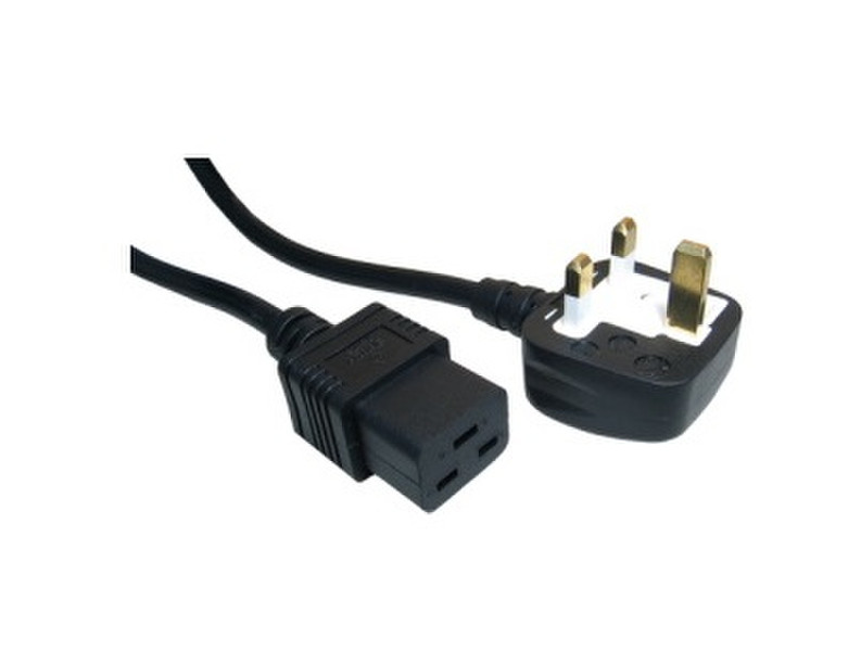 Cables Direct RB-293A 2.5m C19 coupler Black power cable