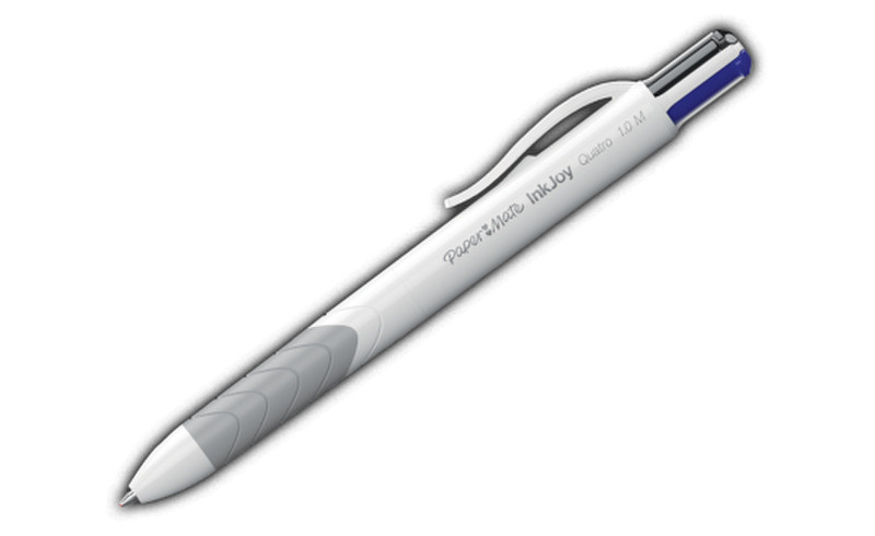 Papermate QUATRO Clip-on retractable ballpoint pen Черный, Синий, Зеленый, Красный 1шт