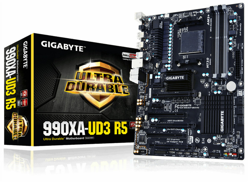 Gigabyte GA-990XA-UD3 R5 AMD 990X Socket AM3+ ATX motherboard