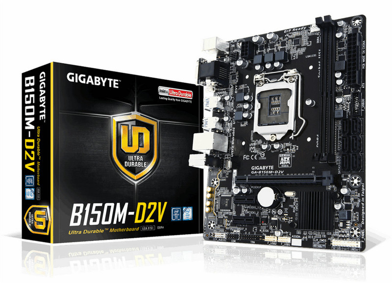 Gigabyte GA-B150M-D2V Intel B150 LGA1151 Micro ATX Motherboard