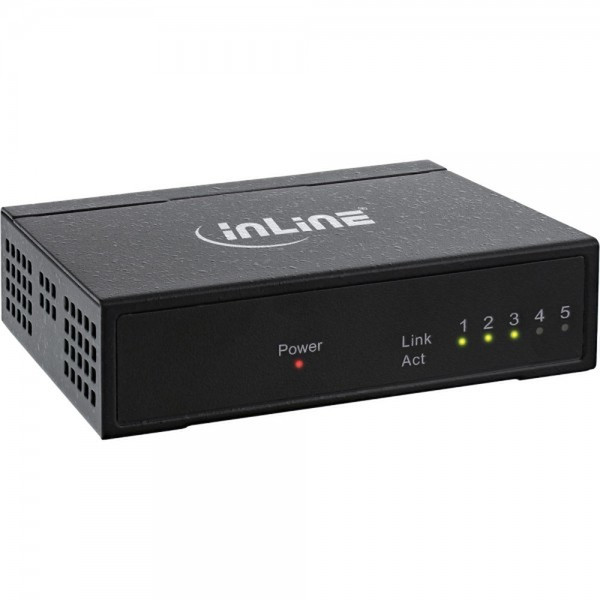 InLine 32206M Fast Ethernet (10/100) Black network switch