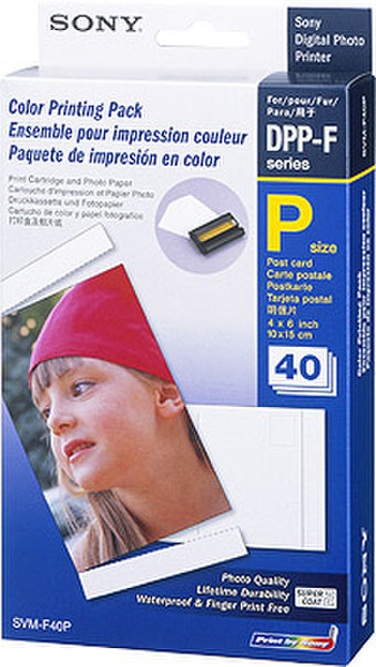 Sony 40 Photo Papers & 1 Cartridge for DPP-FP30 photo paper