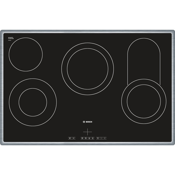 Bosch NKC845F17 Built-in Ceramic Black,Stainless steel hob