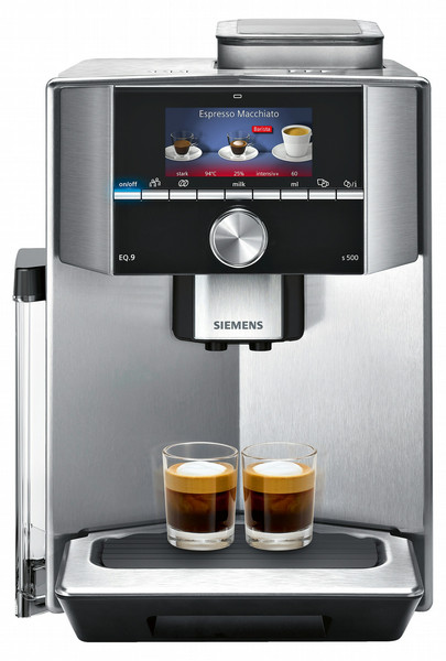 Siemens TI905501DE Freistehend Vollautomatisch Espressomaschine 2.3l Schwarz, Edelstahl Kaffeemaschine