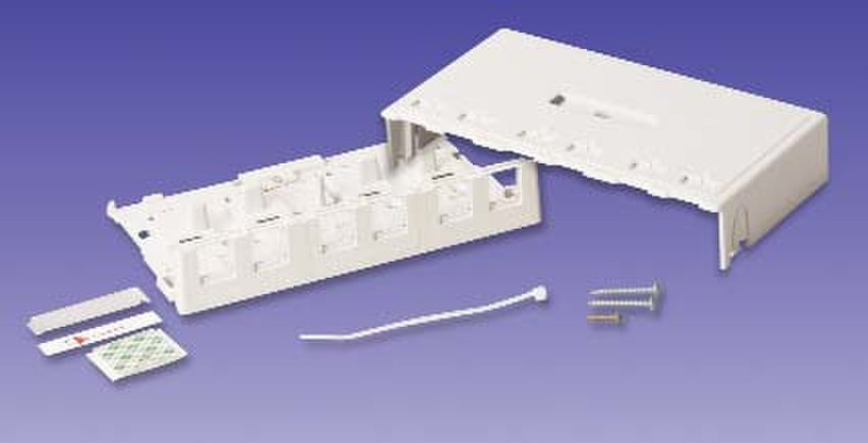 Siemon MX-SM6-02 RJ-45 White outlet box