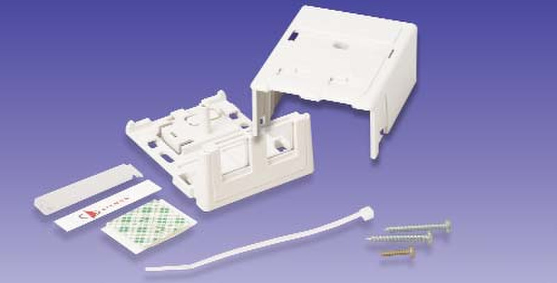 Siemon MX-SM2-02 RJ-45 White outlet box