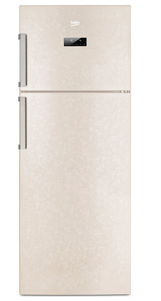 Beko RDNE455E31ZB freestanding 389L A++ Sand fridge-freezer