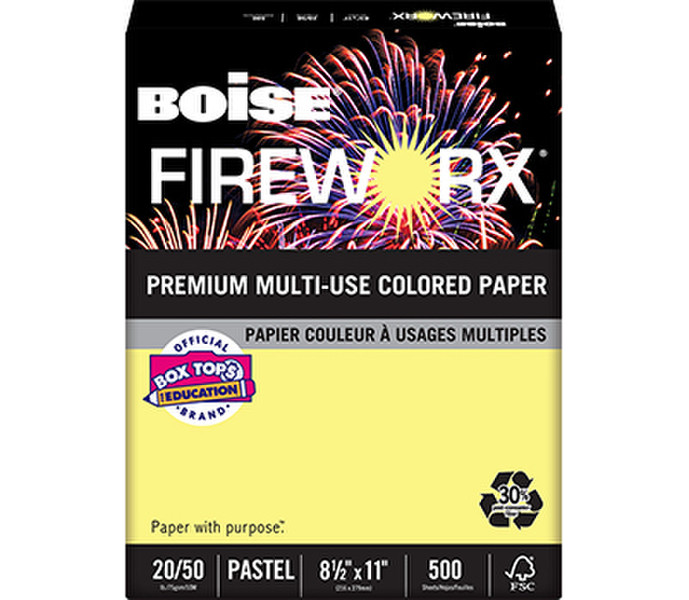 Boise Fireworx Letter (215.9×279.4 mm) Желтый бумага для печати