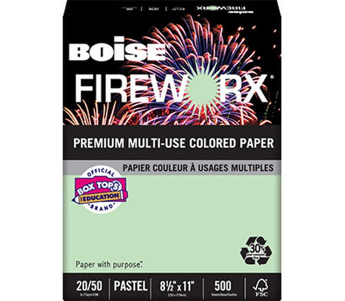 Boise Fireworx Letter (215.9×279.4 mm) Green inkjet paper