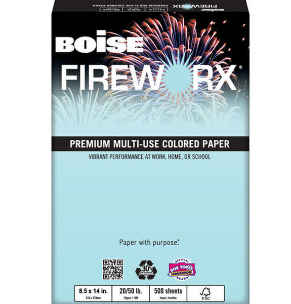 Boise Fireworx Oficio (215.9×342.9 mm) Blau Druckerpapier