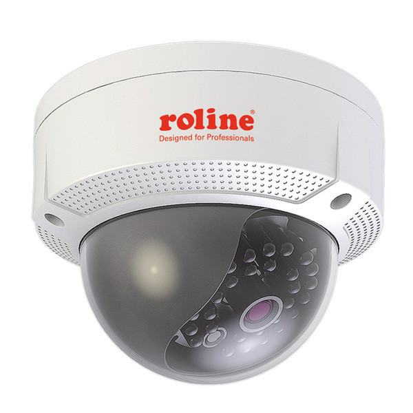 ROLINE 2 MPx Fixed Dome Netzwerkkamera, RDOF2-1W, Full-HD, IR-LED, PoE, 4mm Objektiv (85° Blickwinkel), WLAN, IP66 für den Innen- und Außenbereich