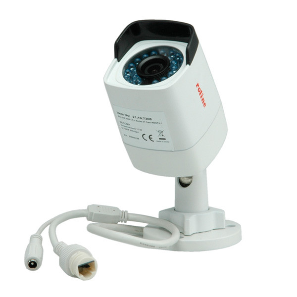 ROLINE 3 MPx Fix Bullet IP Camera, RBOF3-1, IR-LED, PoE, 4mm fix 75°, IP66 for outdoor use