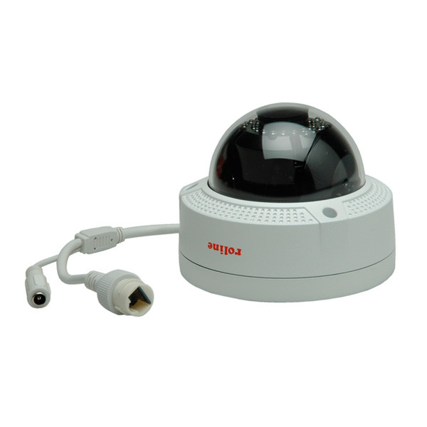 ROLINE 4 MPx Fixed Dome Netzwerkkamera, RDOF4-1, IR-LED, PoE, 4mm Objektiv (83° Blickwinkel), IP66 für den Innen- und Außenbereich