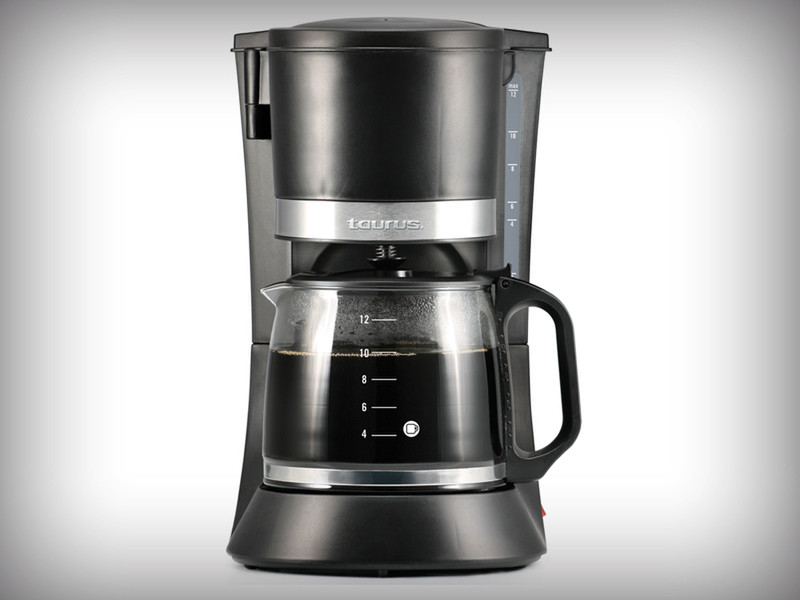 Taurus Coffee max 12 freestanding Drip coffee maker 1.2L 12cups Black