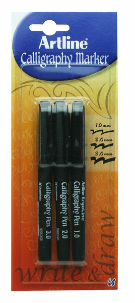 Artline 0615100 Black 3pc(s) marker